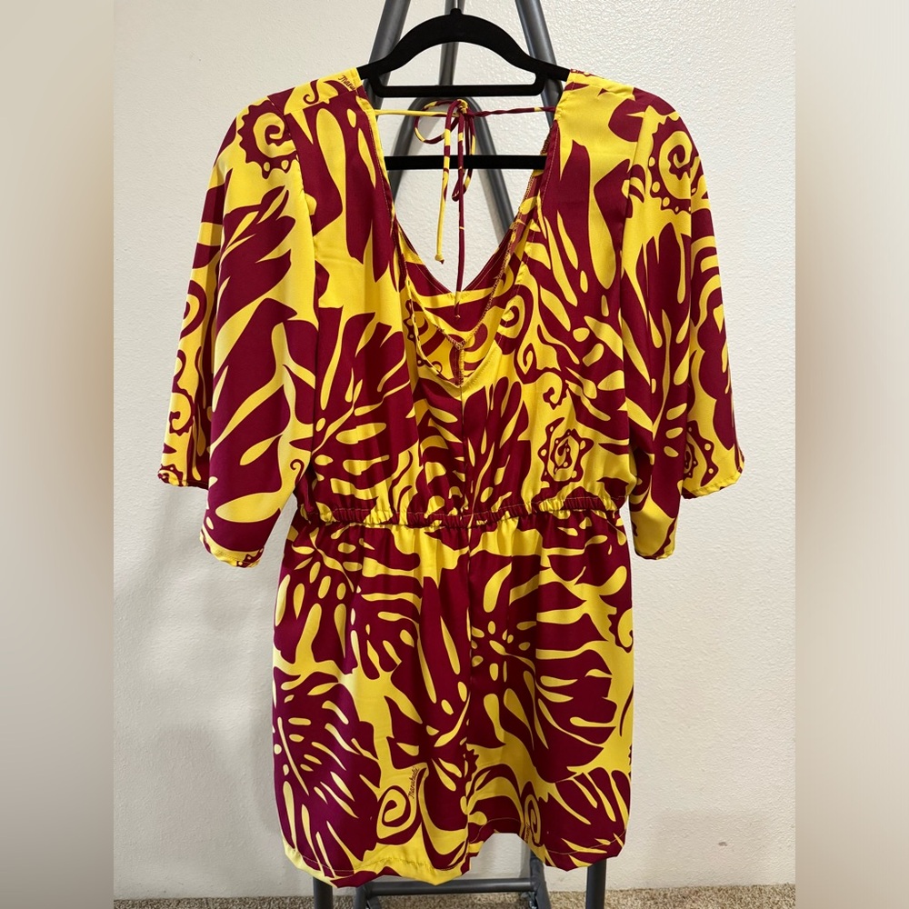 Manuheali’i Hawaiian Floral Romper